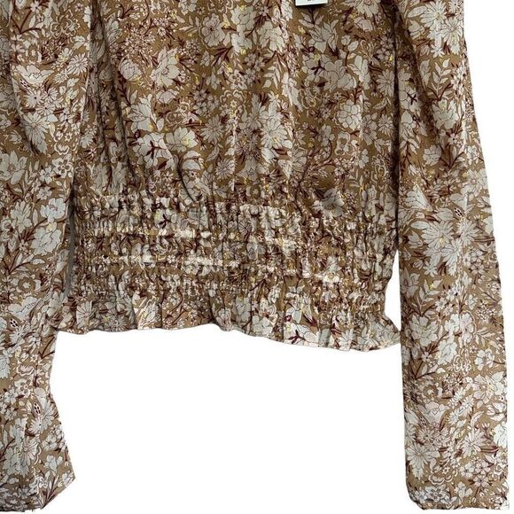 NWT Express sheer floral top size extra small - Picture 5 of 8